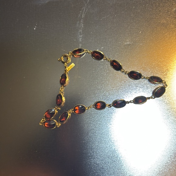 Garnet gold bracelet - Picture 2 of 2